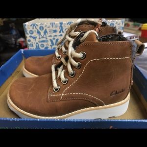 Clark’s size 8.5 children shoes. New in the box